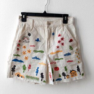 No Rainbows Without Rain The Stud Finder Short Fray - Size 24
